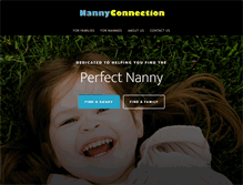 Tablet Screenshot of nannyconnection.com
